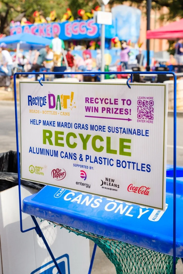 RecycleDAT station signage with diversion totals